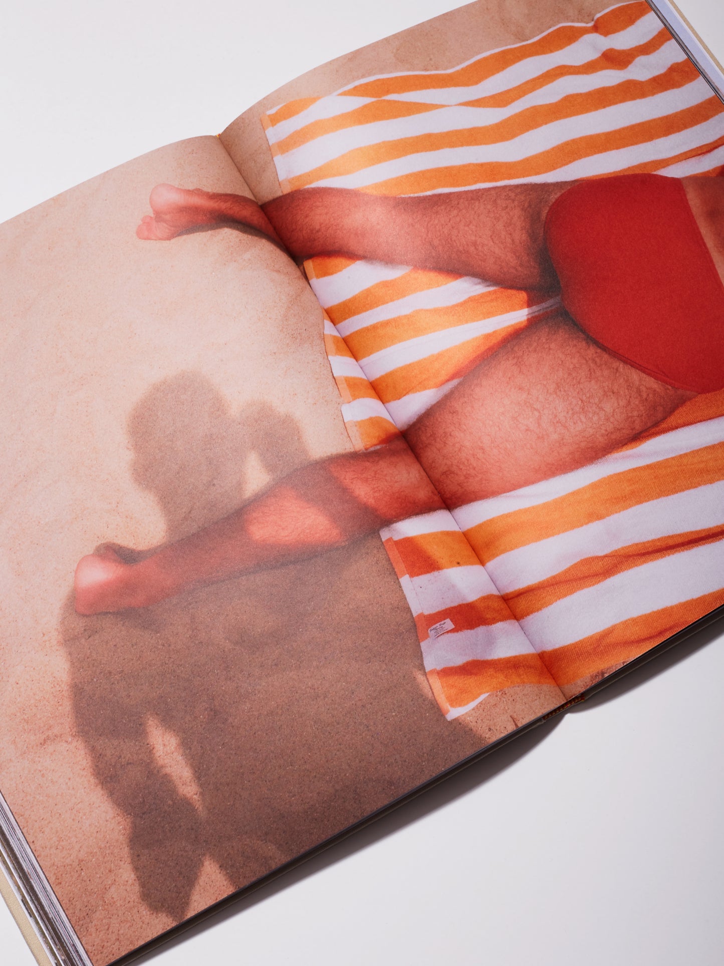 Flat lay image of book interior