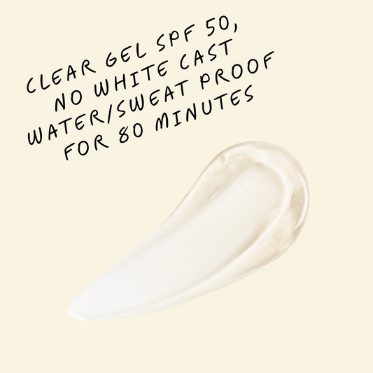 clear gel spf 50 - broad spectrum water resistant