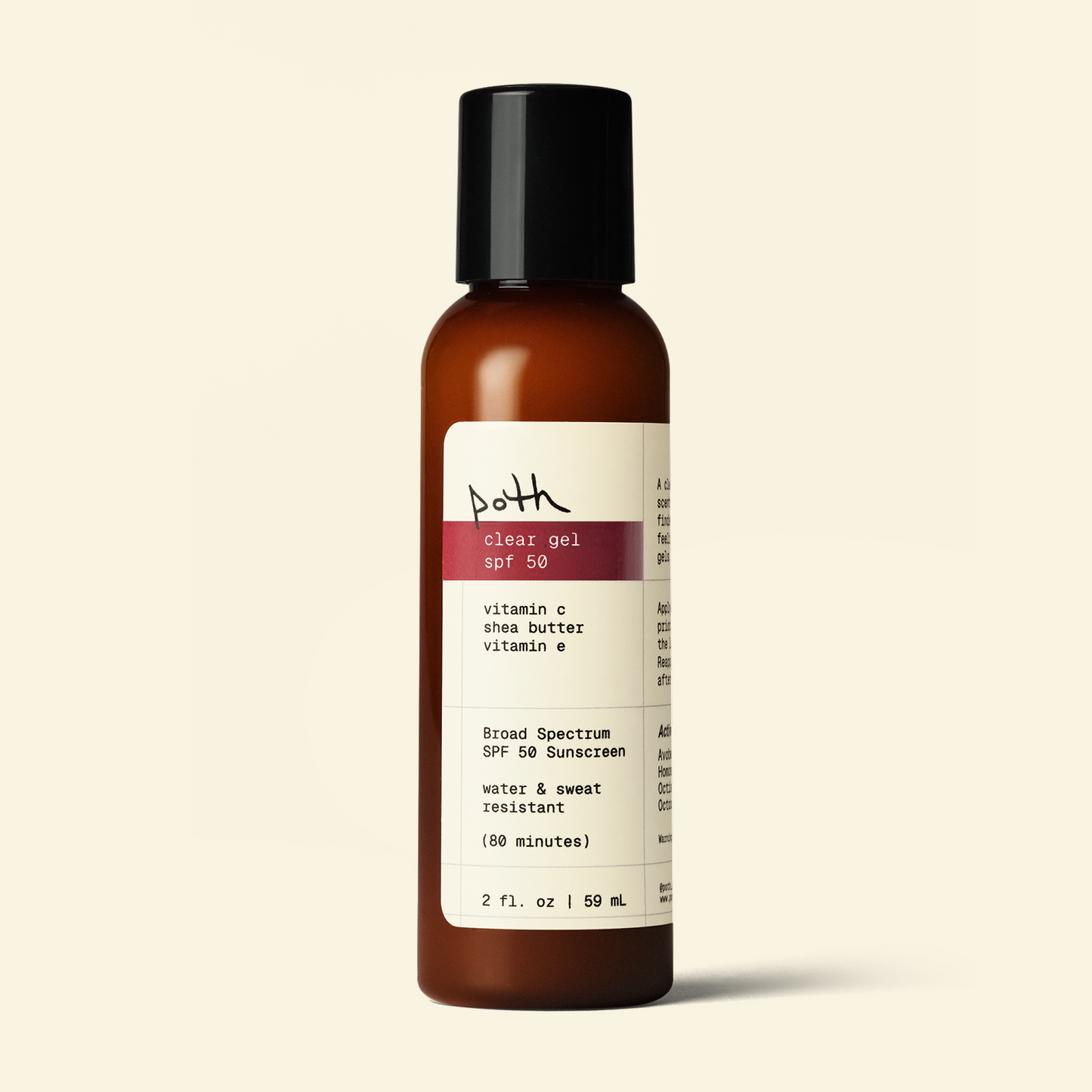 clear gel spf 50 - broad spectrum water resistant