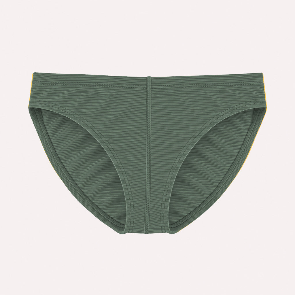 Ribbed Racer Brief - Sage