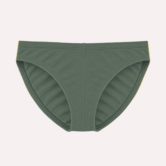 Ribbed Racer Brief - Sage