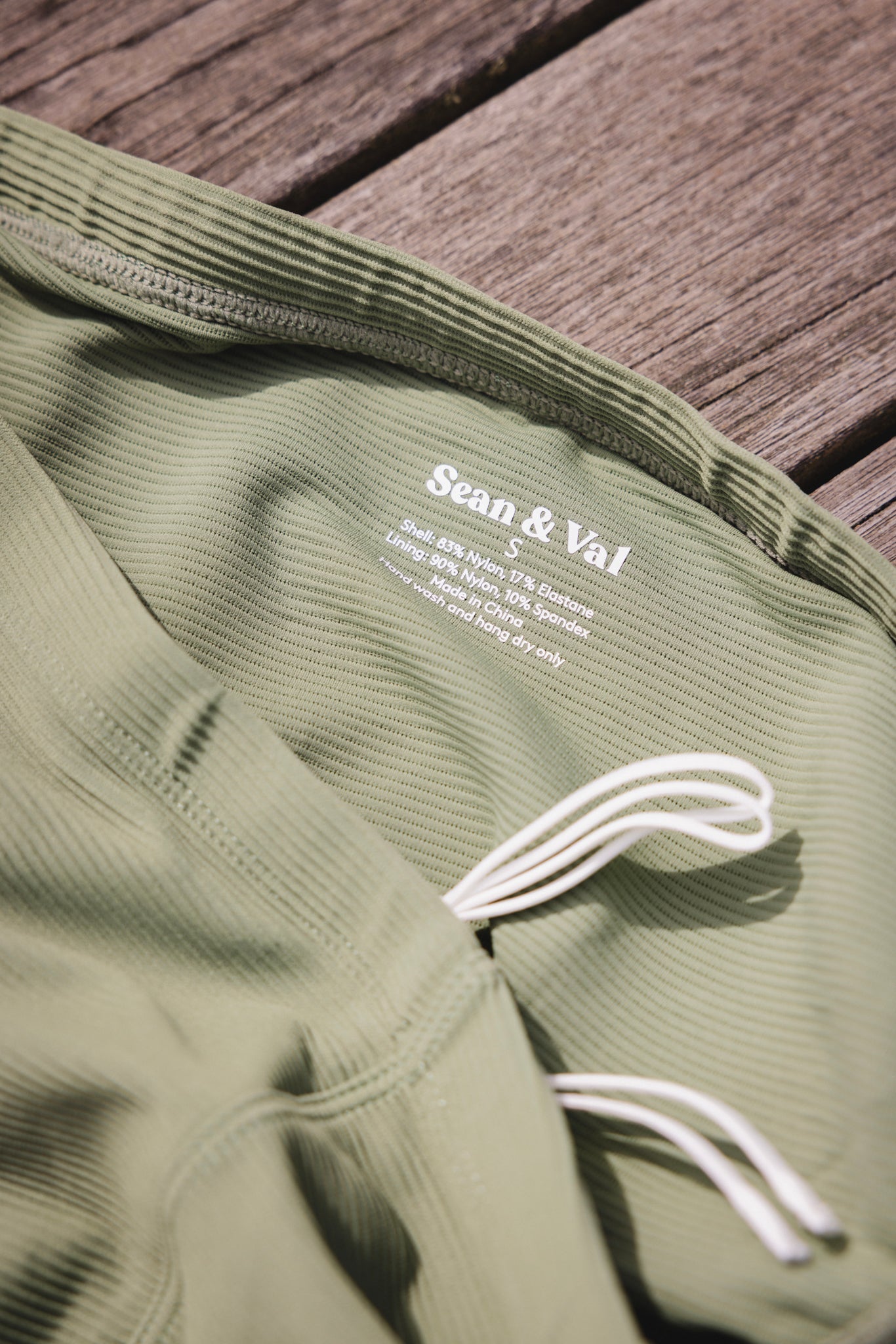 Ribbed Racer Brief - Sage